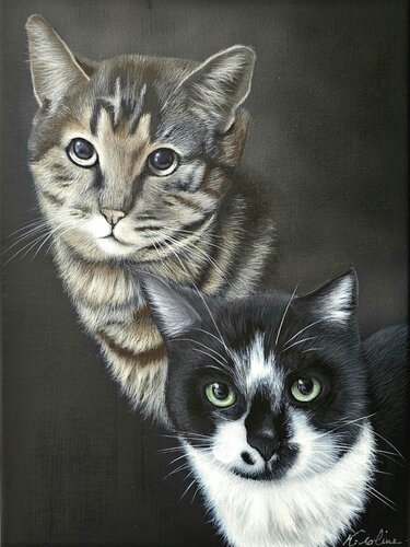 Compagnons de vie et de courage di K-roline, Pittura in vendita su Singulart