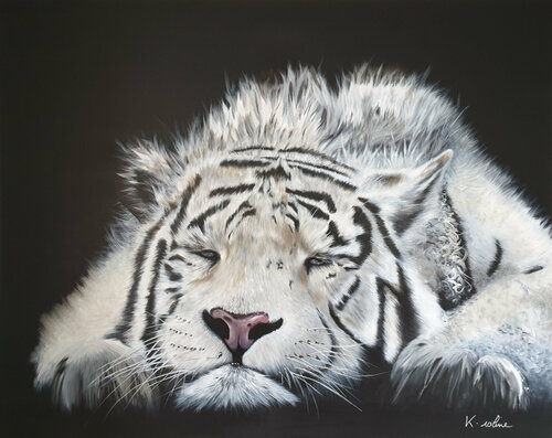 Ni tout blanc, ni tout noir van K-roline, Schilderij te koop op Singulart