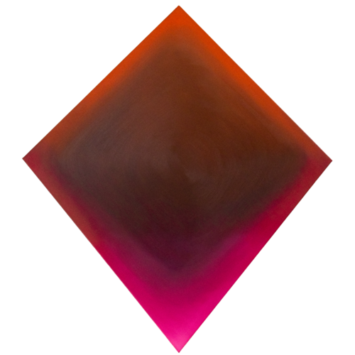 DIAMONDS - magenta red di Ernestine Faux, Pittura in vendita su Singulart