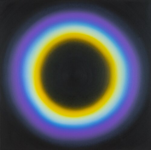 PORTAL - black.violet.yellow di Ernestine Faux, Pittura in vendita su Singulart