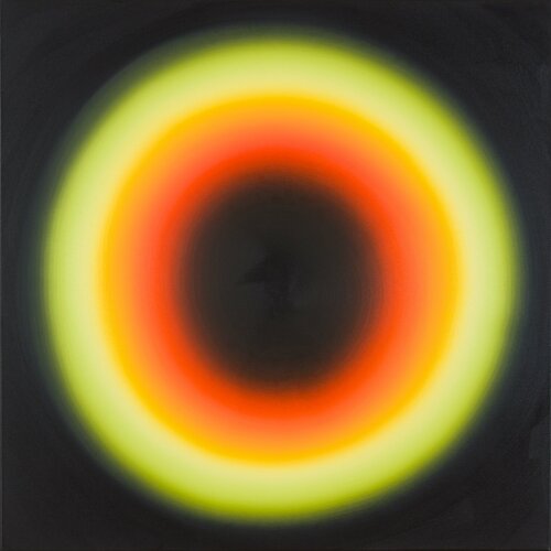 PORTAL - black.yellow.orange di Ernestine Faux, Pittura in vendita su Singulart