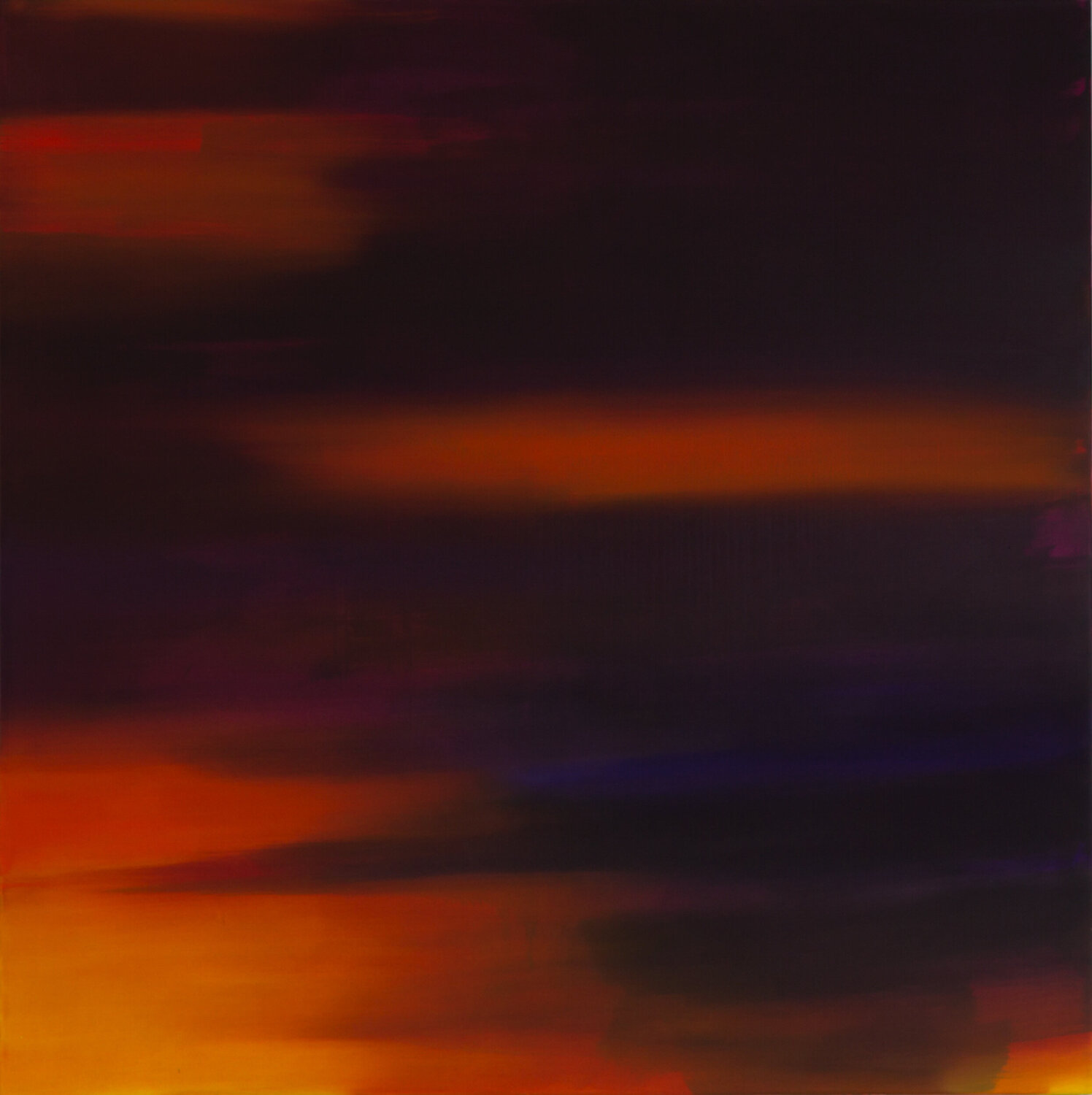 SKYS - evening sun I single work - right side Ernestine Faux