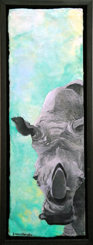 Rhino by Linnea Pergola, Painting for Sale on Singulart