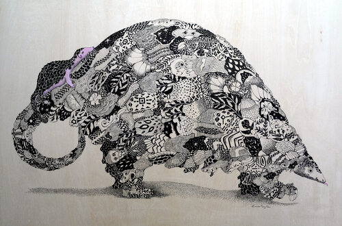 Peaceful Pangolin par Linnea Pergola, Dessin en vente sur Singulart