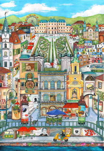 Summer in Vienna by Linnea Pergola, Painting for Sale on Singulart