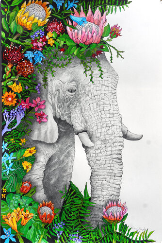 Fynbos Elly de Linnea Pergola, Pintura a la venta en Singulart