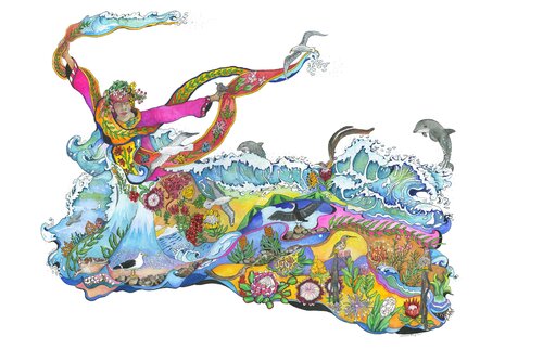 Mother Nature van Linnea Pergola, Schilderij te koop op Singulart