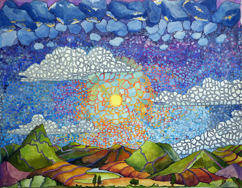 Emerald Peak by Linnea Pergola, 絵画 for Sale on Singulart