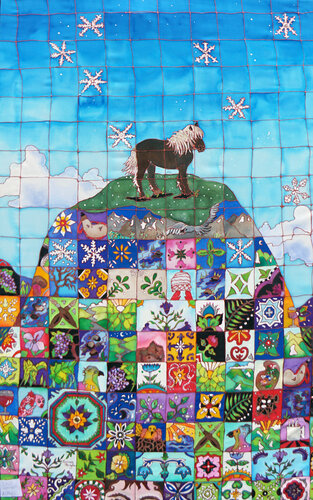 First Snowfall by Linnea Pergola, 섬유 예술 for Sale on Singulart