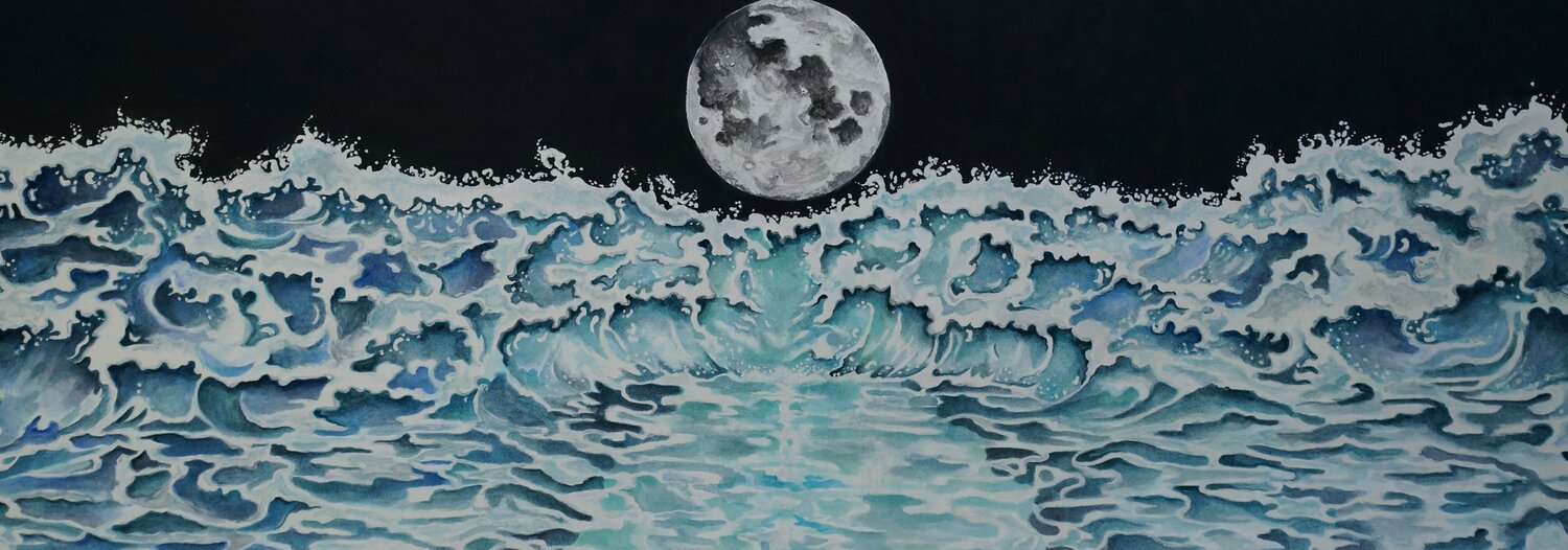 Full Moon Linnea Pergola Werk auf Papier zu verkaufen
