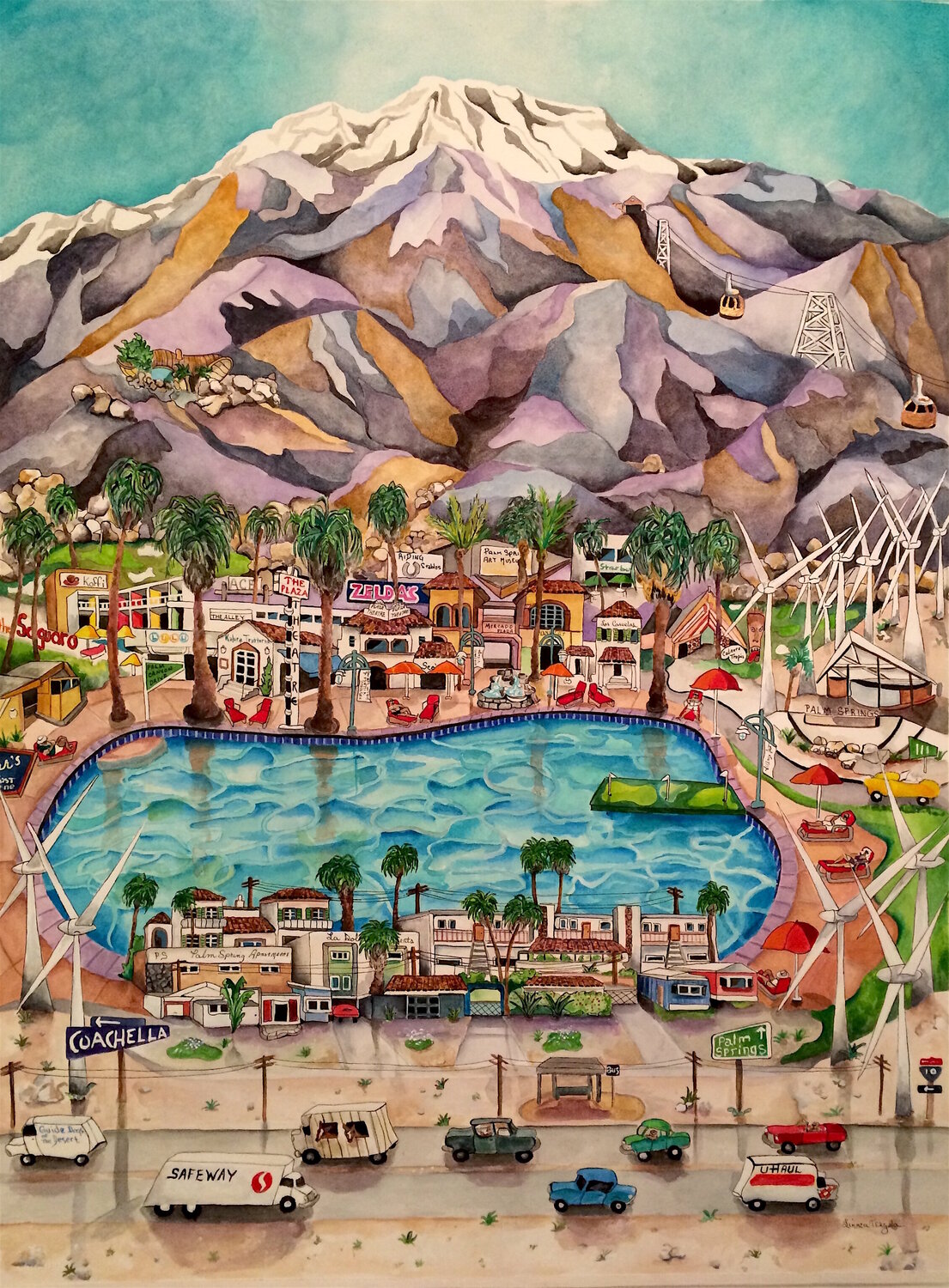 Palm Springs Fine Art Print Limited Edition de Linnea Pergola (2023