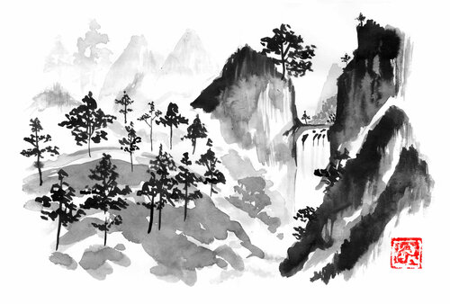 the fall by Pechane Sumie, Drawing for Sale on Singulart