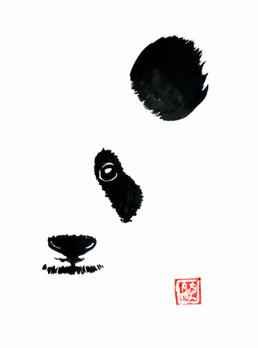 half panda by Pechane Sumie, Drawing for Sale on Singulart