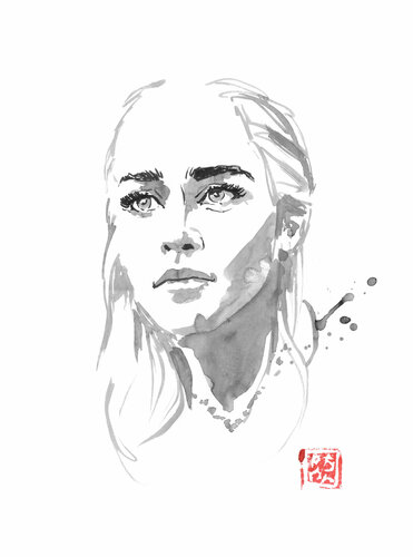 daenerys 2022 by Pechane Sumie, Drawing for Sale on Singulart