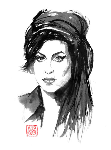 amy winehouse by Pechane Sumie, Drawing for Sale on Singulart