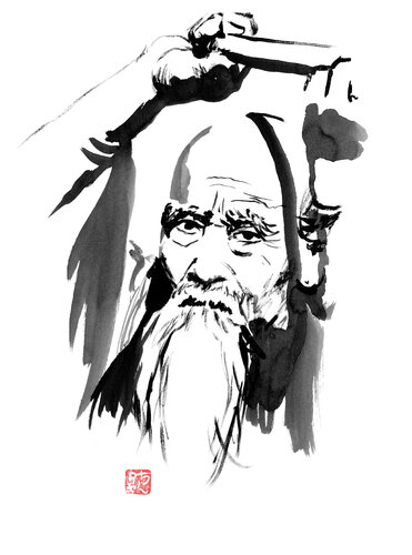 o sensei 02 by Pechane Sumie, Drawing for Sale on Singulart