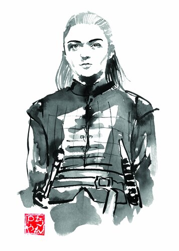 Arya la guerriere by Pechane Sumie, Drawing for Sale on Singulart