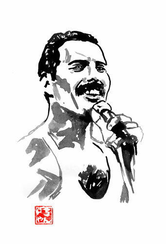 freddy mercury by Pechane Sumie, Drawing for Sale on Singulart