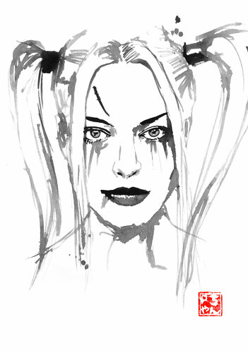 harley quinn by Pechane Sumie, Drawing for Sale on Singulart