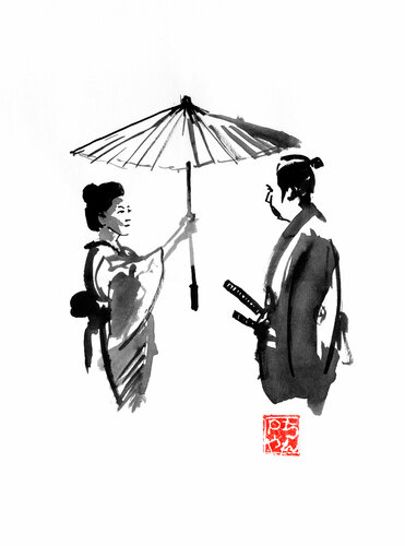 protection by Pechane Sumie, Drawing for Sale on Singulart