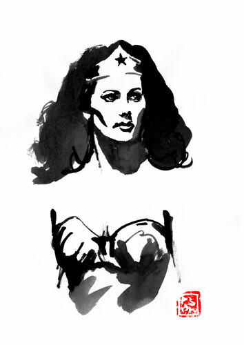 wonder woman by Pechane Sumie, Drawing for Sale on Singulart