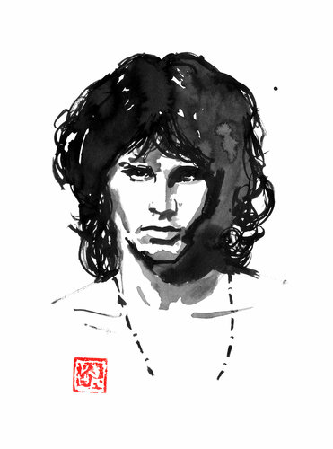 Jim Morrison by Pechane Sumie, Drawing for Sale on Singulart