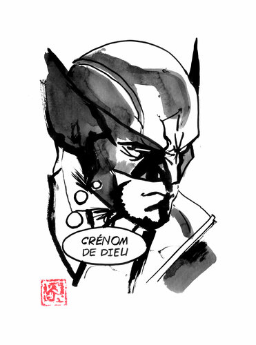 wolverine - crénom de dieu by Pechane Sumie, Drawing for Sale on Singulart