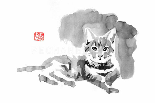 puki by Pechane Sumie, Drawing for Sale on Singulart