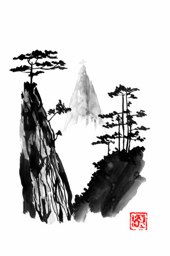 holy mountain by Pechane Sumie, Drawing for Sale on Singulart