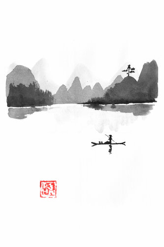 fisherman by Pechane Sumie, Drawing for Sale on Singulart