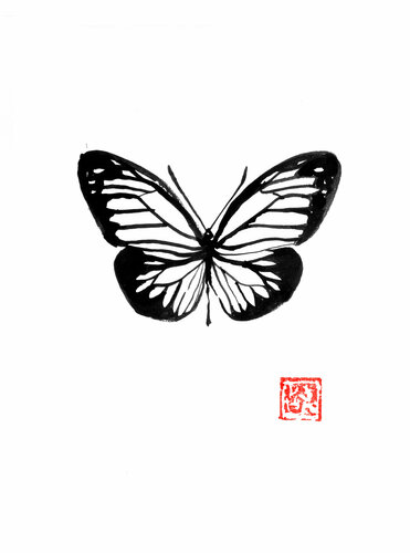 papillon by Pechane Sumie, Drawing for Sale on Singulart