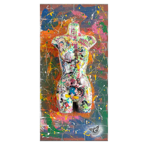 Galaxy – Original 3D Sculpture on Brick wall panel by Gardani, 조각 for Sale on Singulart