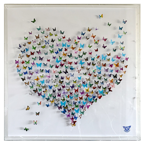 Secret Love – Unique 3D Wall Sculpture von Gardani, Skulptur kaufen auf Singulart