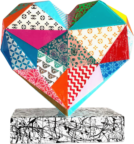 Love – Original 3D Sculpture Painting Gardani