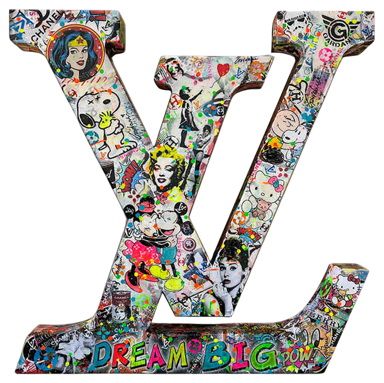 L. Vuitton Dream Big – Original 3D Sculpture by Gardani