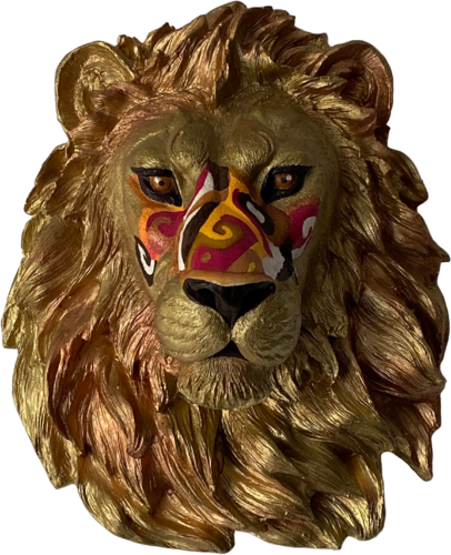 Animal Totem Lion (Fuerza - Strength) van Cinthya Picazo, Beeldhouwwerk te koop op Singulart