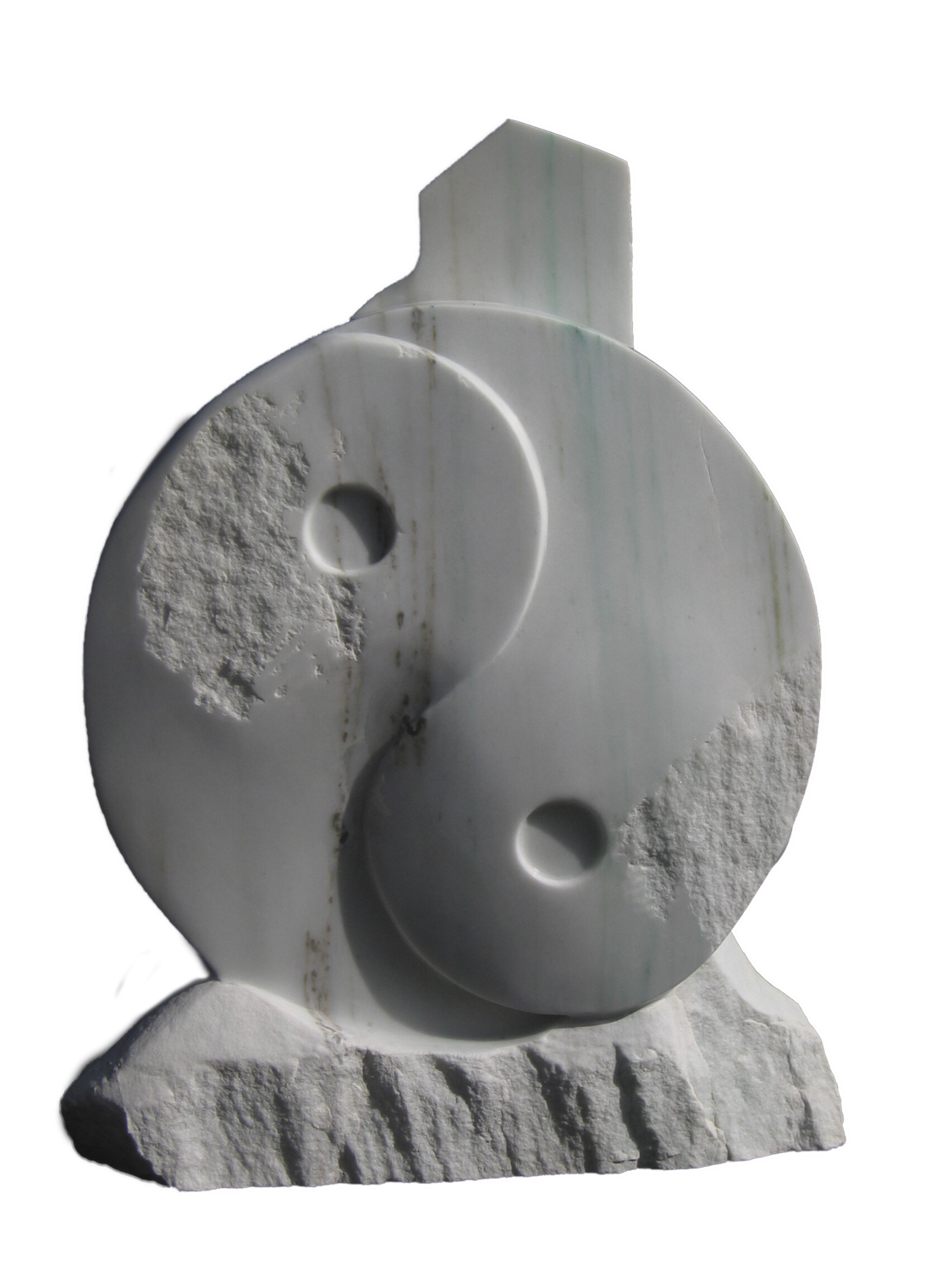 Yin Yang Marble Sculpture by Kelly Borsheim (N.D) Sculpture Marble