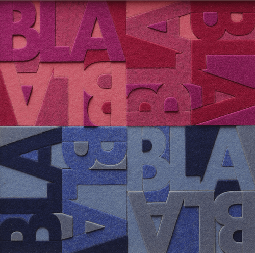 BLABLA Felt Blue/Fuchsia by Francesco Alpigiano, Sculpture for Sale on Singulart