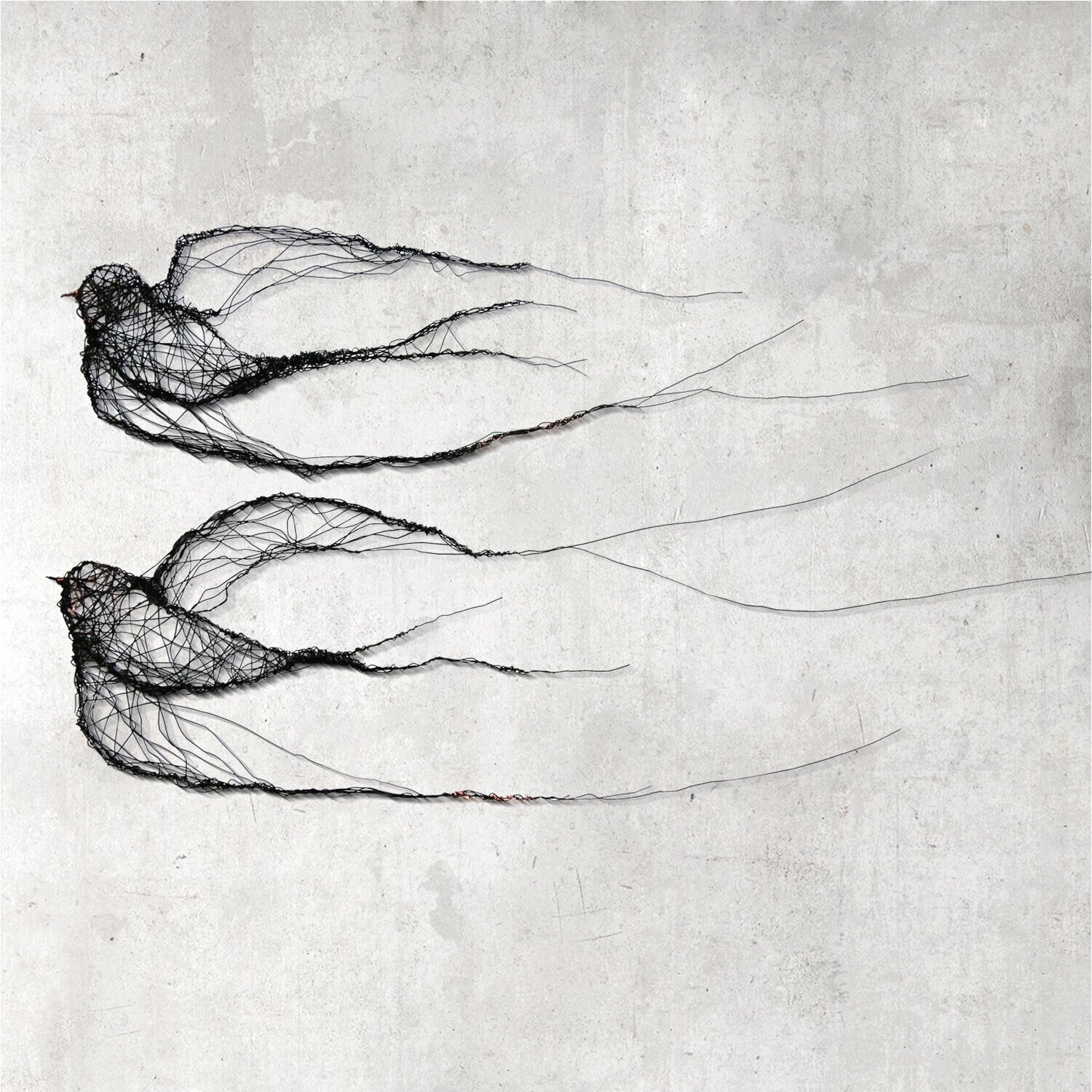 Metal spatial installation - Peace Doves Maja Gajewska