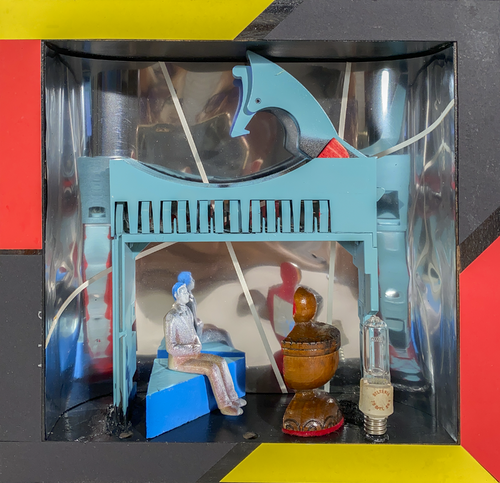 d2 - "You have Blue Hair"  "Yes" von Aleks Rosenberg, Skulptur kaufen auf Singulart
