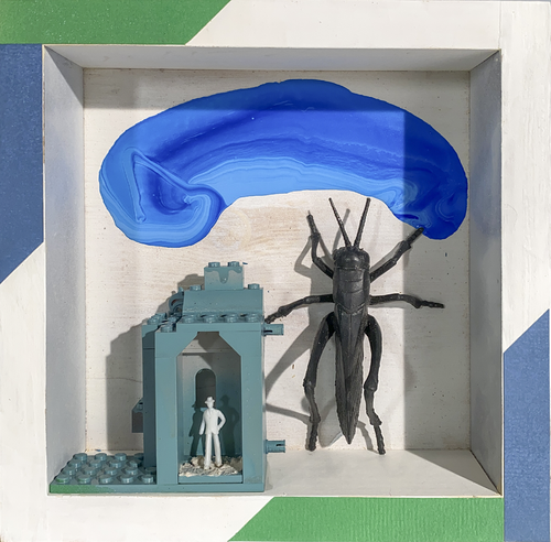 d3 - THE BLACK BUG AND THE CASTLE von Aleks Rosenberg, Skulptur kaufen auf Singulart