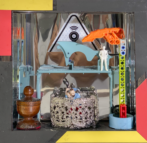 d4 - THE OVERSEER van Aleks Rosenberg, Beeldhouwwerk te koop op Singulart