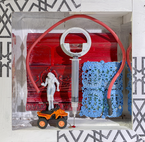 F5 - BALANCING PROS AND CONS van Aleks Rosenberg, Beeldhouwwerk te koop op Singulart