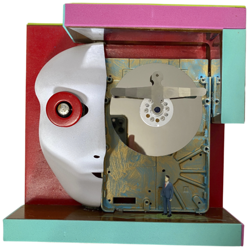 318 - The Red Eye di Aleks Rosenberg, Scultura in vendita su Singulart