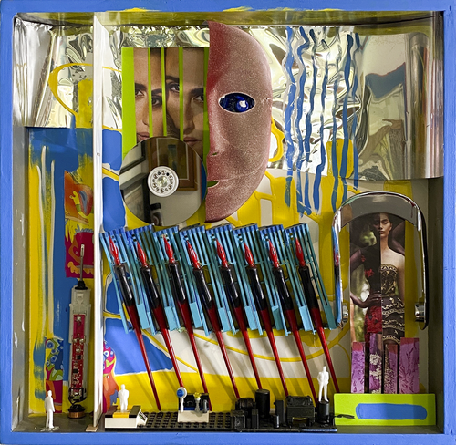 374 - REFLECTIONS ON RED TIP PENS di Aleks Rosenberg, Scultura in vendita su Singulart
