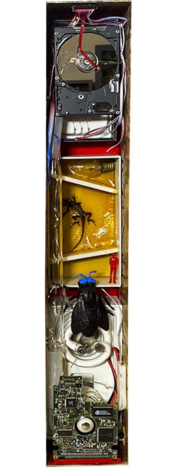 294 - FLIES AND LIZARDS Aleks Rosenberg Escultura en venta