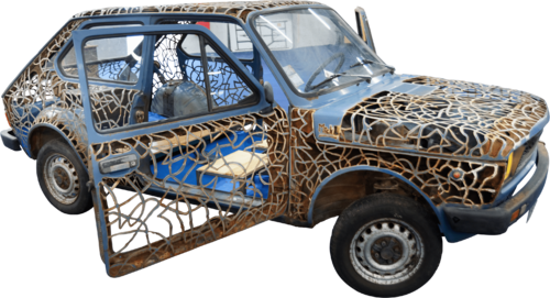 Un amour de Fiat 127 von Michel Laurent, Skulptur kaufen auf Singulart