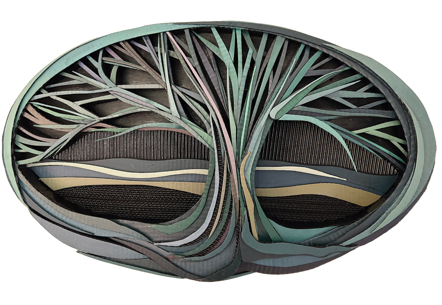 An Arc of Serenity by Mark Wiesner (2023) Sculpture Wood, Cardboard