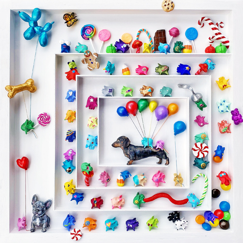 Amazing Pig #46 - Sweet Friends di Seunghwui Koo, Scultura in vendita su Singulart