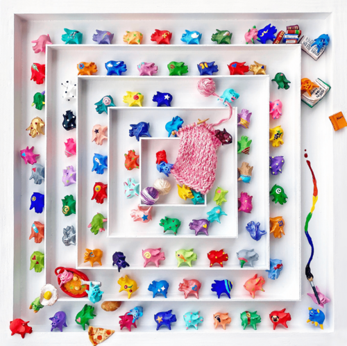 Square Pig #4 - Piggies in the house Seunghwui Koo